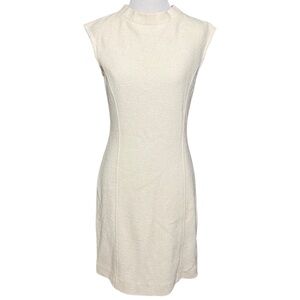 St. John Cream Mini Dress
